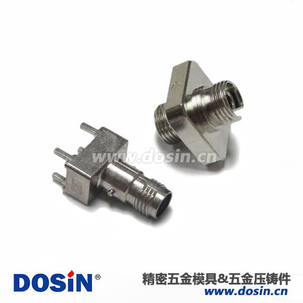 压铸锌合金毗连器外壳光纤通讯配件镀镍