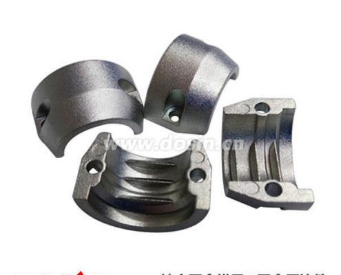 圆形毗连器尾部线夹铝合金扣压铸件