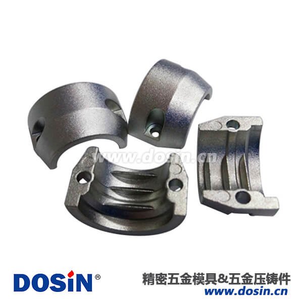 圆形毗连器尾部线夹铝合金扣压铸件