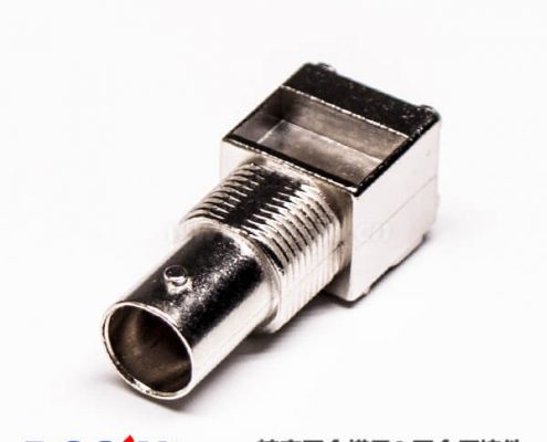 BNC方头锌合金母头镀镍外壳