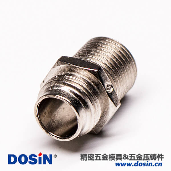 F毗连器母头细密压铸锌合金外壳镀镍