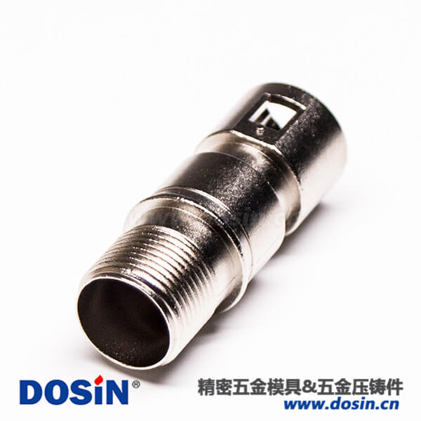 F头外壳锌合金镀镍直式压铸件